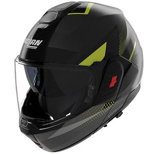 Cască de motocicletă pliabilă Nolan N120-1 Ciclone gri mat-negru-verde