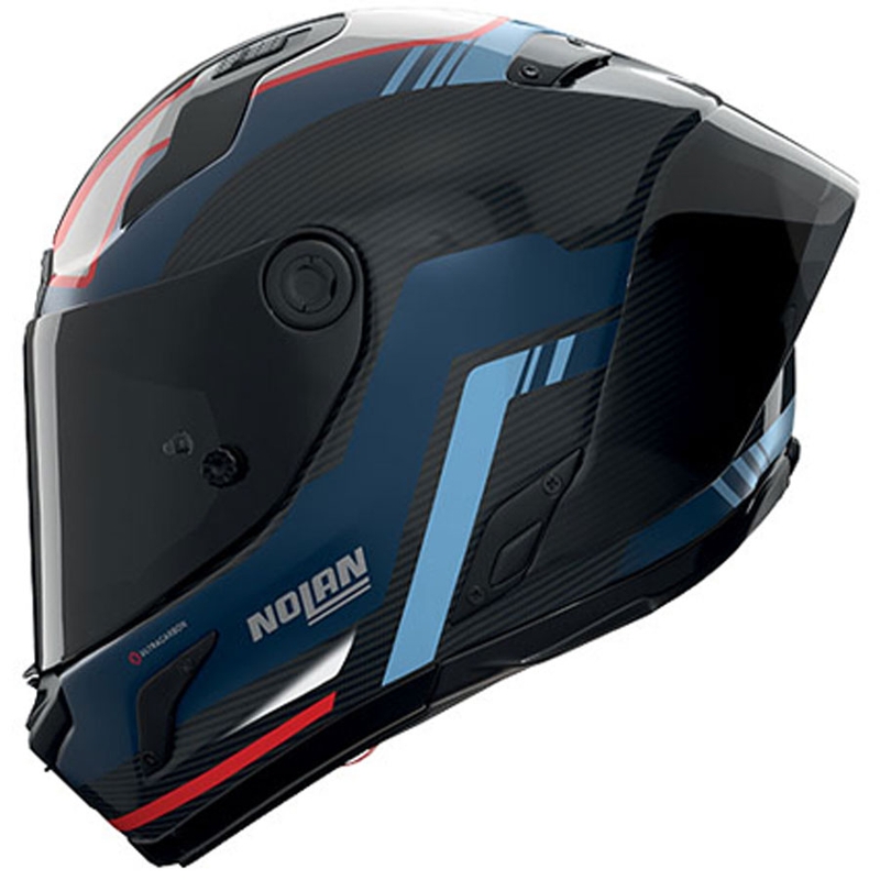 Cască integrală pentru motocicletă Nolan X-804 RS Piega 366 negru-albastru-alb-roșu lucios