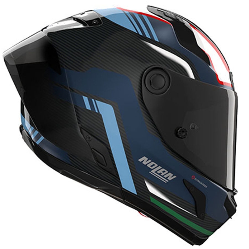 Cască integrală pentru motocicletă Nolan X-804 RS Piega 366 negru-albastru-alb-roșu lucios