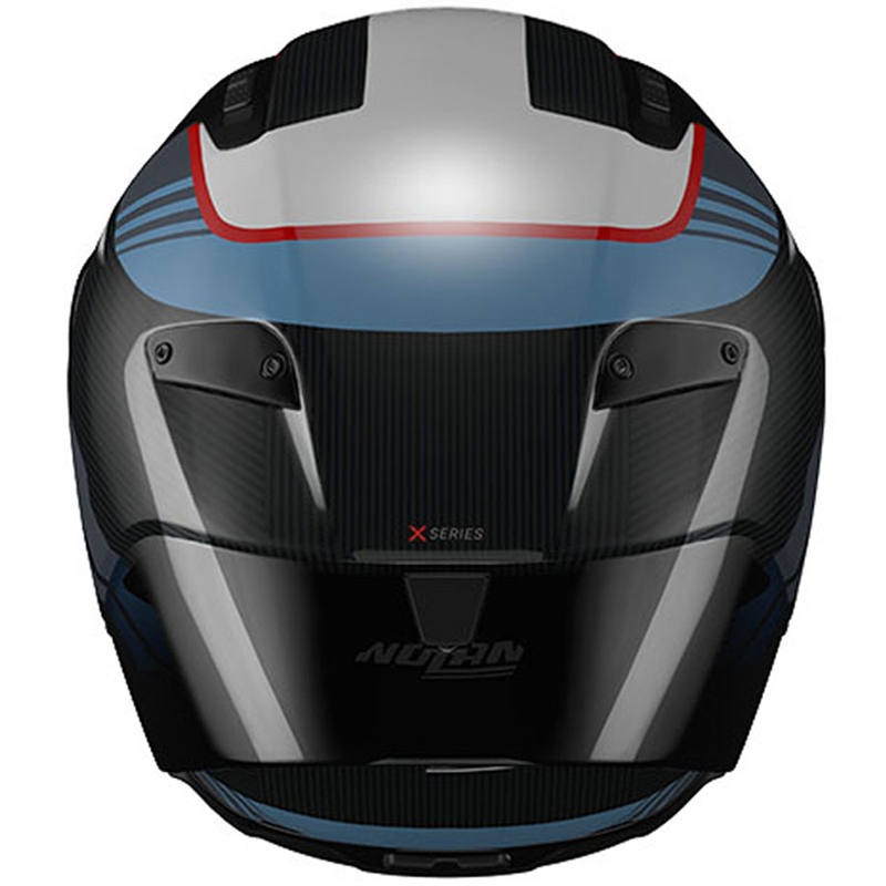 Cască integrală pentru motocicletă Nolan X-804 RS Piega 366 negru-albastru-alb-roșu lucios