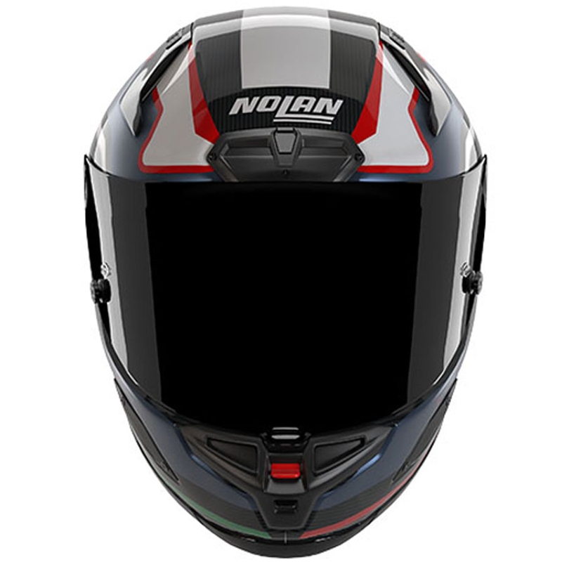 Cască integrală pentru motocicletă Nolan X-804 RS Piega 366 negru-albastru-alb-roșu lucios