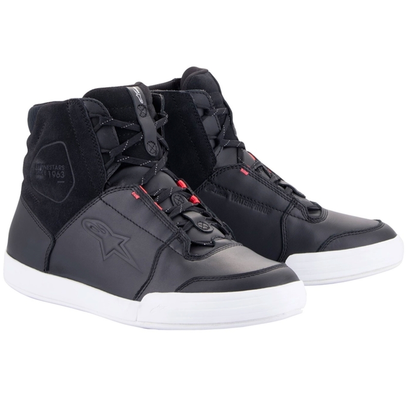 Ghete moto Alpinestars Stella Chrome Drystar pentru femei Negru-Alb-Roz