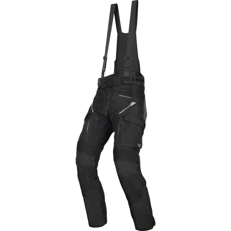 Pantaloni scurți motocicletă Ayrton Rally II negru-gri