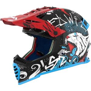 Casca motocross copii LS2 MX437 Fast EVO Mini Starmaw neagra