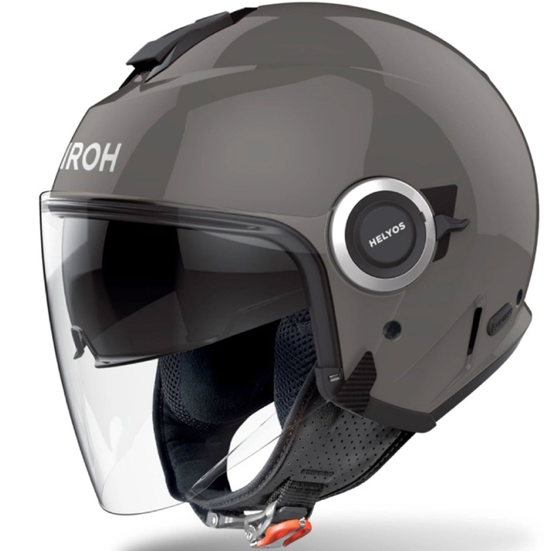 Casca moto deschisa Airoh HELYOS Culoare gri inchis lucios