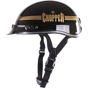 Cască moto Braincap RSA Skull negru lucios