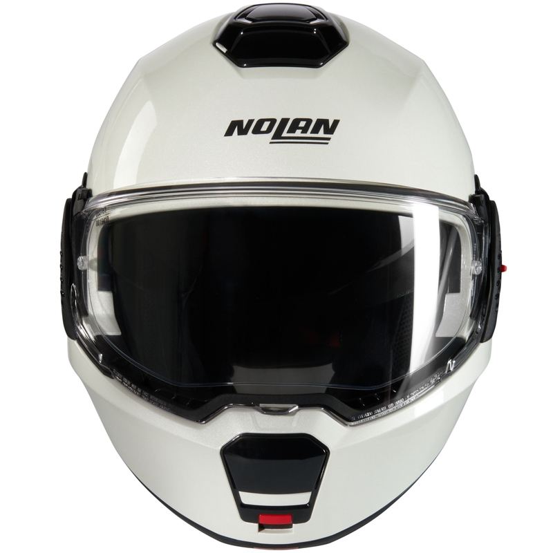 Cască de motocicletă pliabilă Nolan N120-1 Classico Nobile N-COM 320 albă