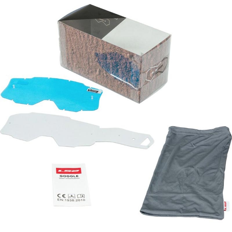 Ochelari motocross LS2 Charger PRO roz cu plexiglas iridium