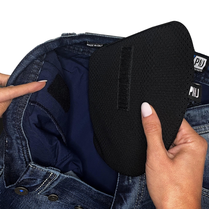 Protecții de șolduri pentru motocicletă PMJ Zero Shock Rubber Protection negre lichidare