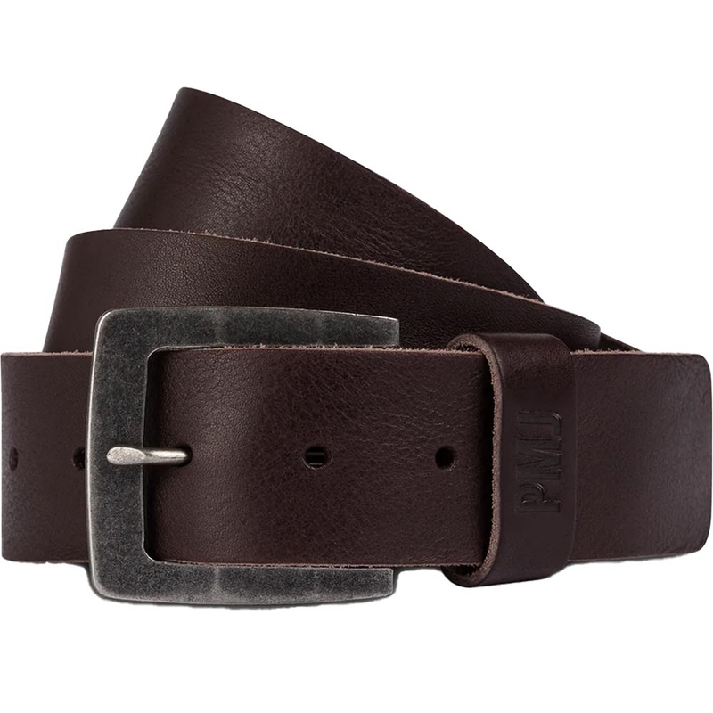 Curea de motocicletă din piele PMJ Leather Belt maro lichidare