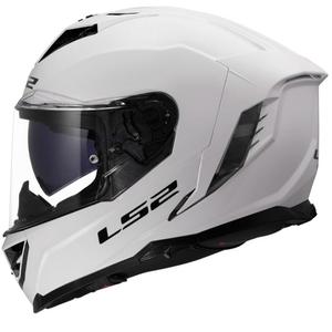 Cască integrală pentru motocicletă LS2 FF818 Storm III Solid, alb lucios