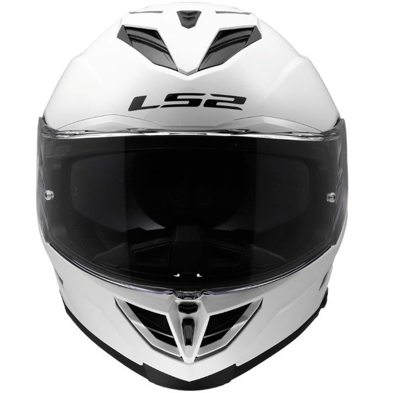 Cască integrală pentru motocicletă LS2 FF818 Storm III Solid, alb lucios