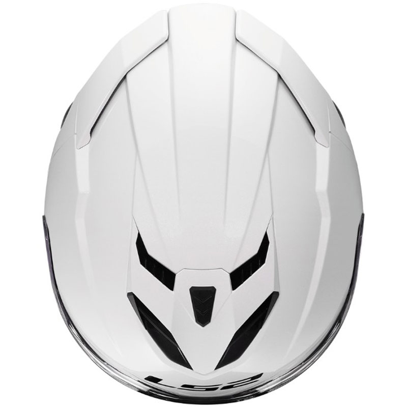 Cască integrală pentru motocicletă LS2 FF818 Storm III Solid, alb lucios