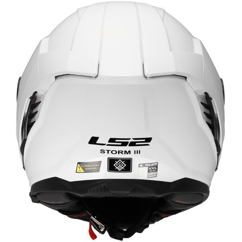 Cască integrală pentru motocicletă LS2 FF818 Storm III Solid, alb lucios