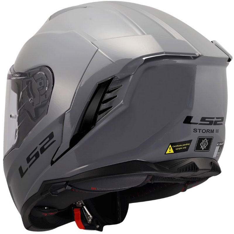 Cască integrală pentru motocicletă LS2 FF818 Storm III Solid gri lucios