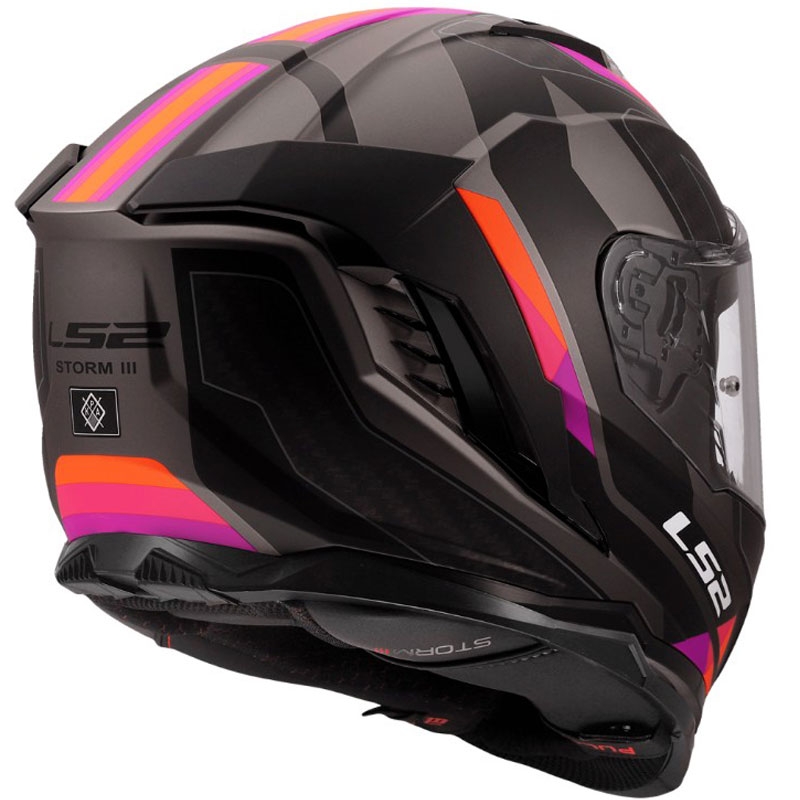 Cască integrală pentru motocicletă LS2 FF818 Storm III Sports, violet mat
