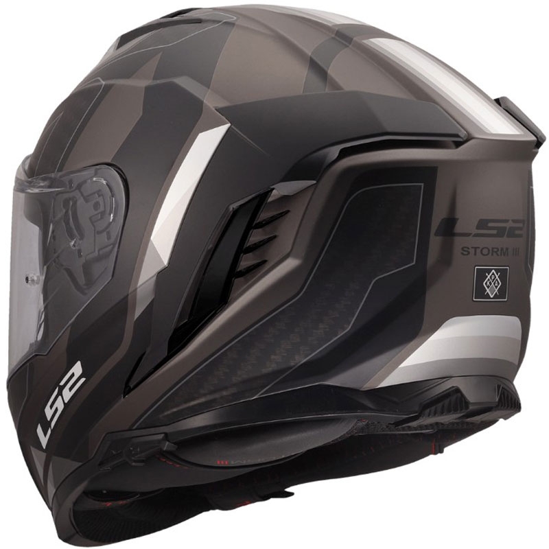 Cască integrală pentru motocicletă LS2 FF818 Storm III Sports negru mat-gri