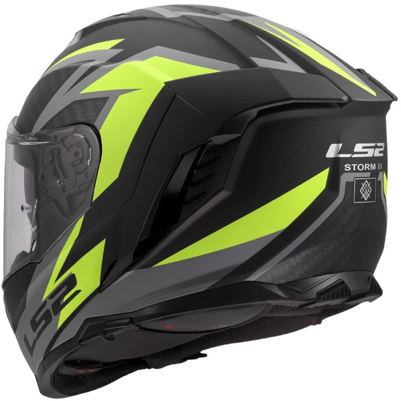 Cască integrală pentru motocicletă LS2 FF818 Storm III Dynamo negru-galben