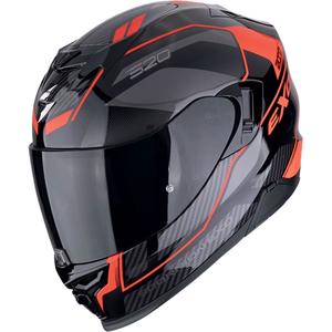 Casca moto integrala Scorpion EXO-520 EVO AIR LENA negru-rosu lichidare