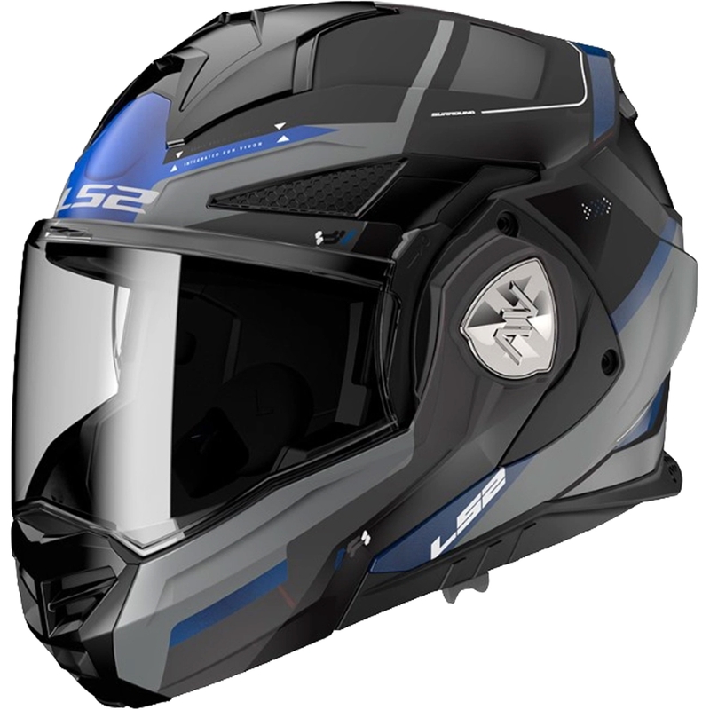 Cască de motocicletă pliabilă LS2 FF901 Advant X Spectrum negru-albastru-titan