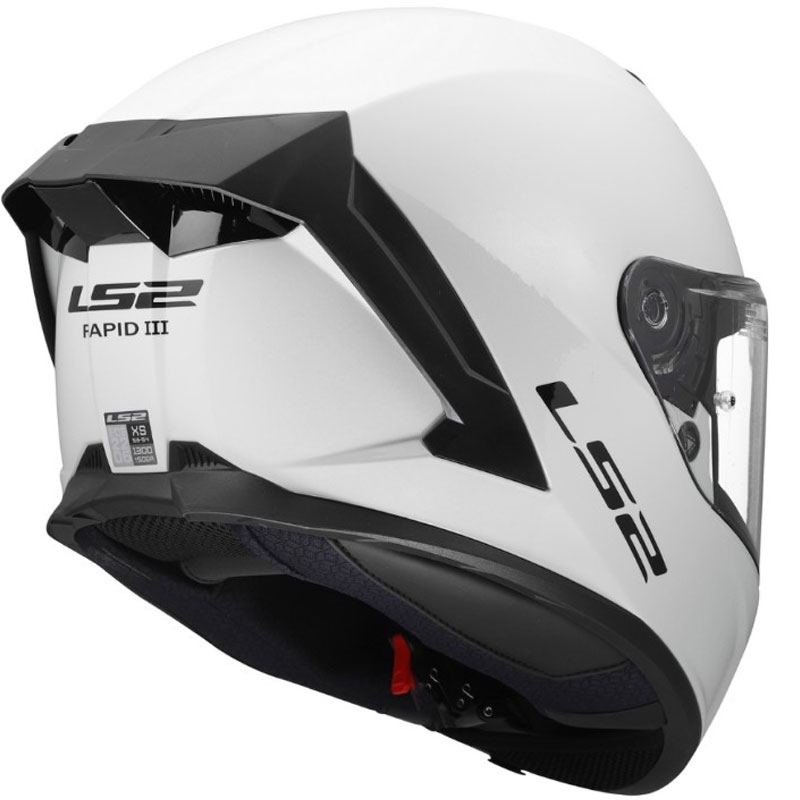 Cască integrală pentru motocicletă LS2 FF820 Rapid III Solid alb lucios