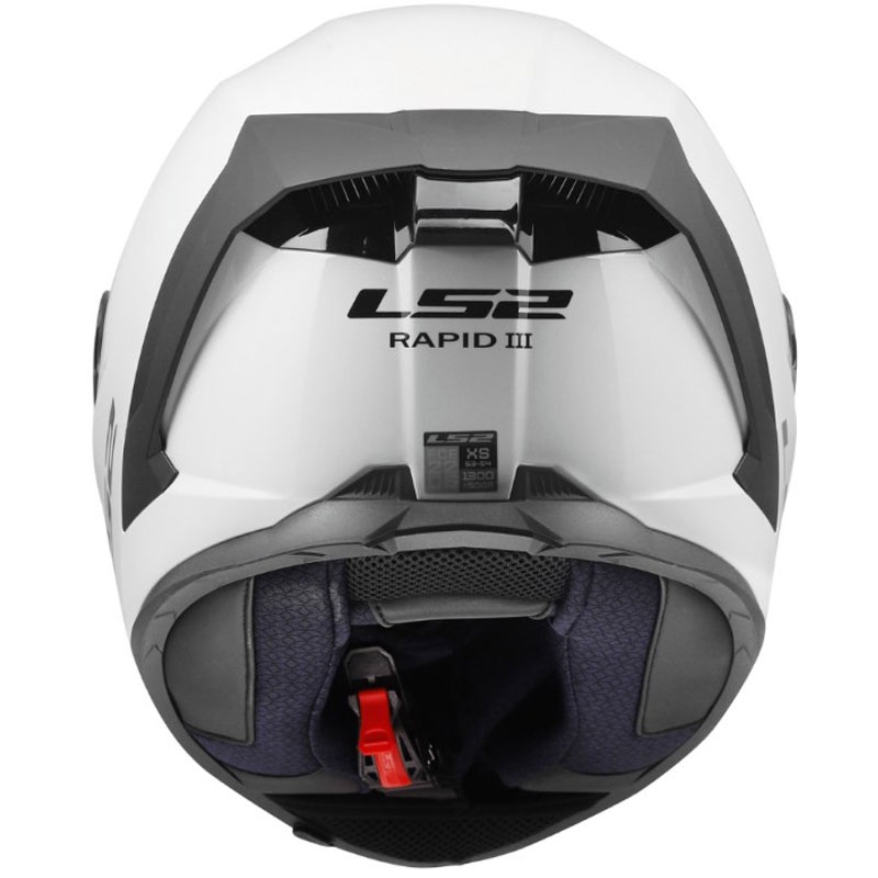 Cască integrală pentru motocicletă LS2 FF820 Rapid III Solid alb lucios