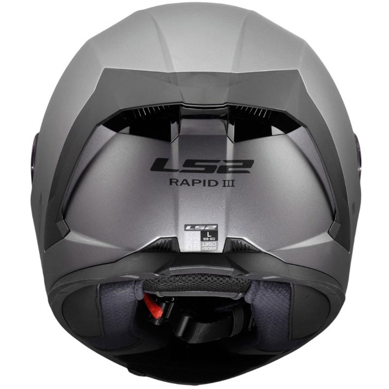 Cască integrală pentru motocicletă LS2 FF820 Rapid III Solid, titan mat