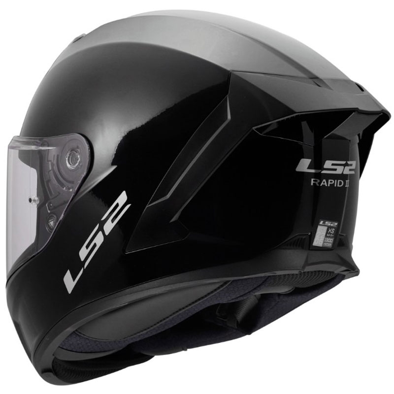 Cască integrală pentru motocicletă LS2 FF820 Rapid III Solid neagră lucioasă