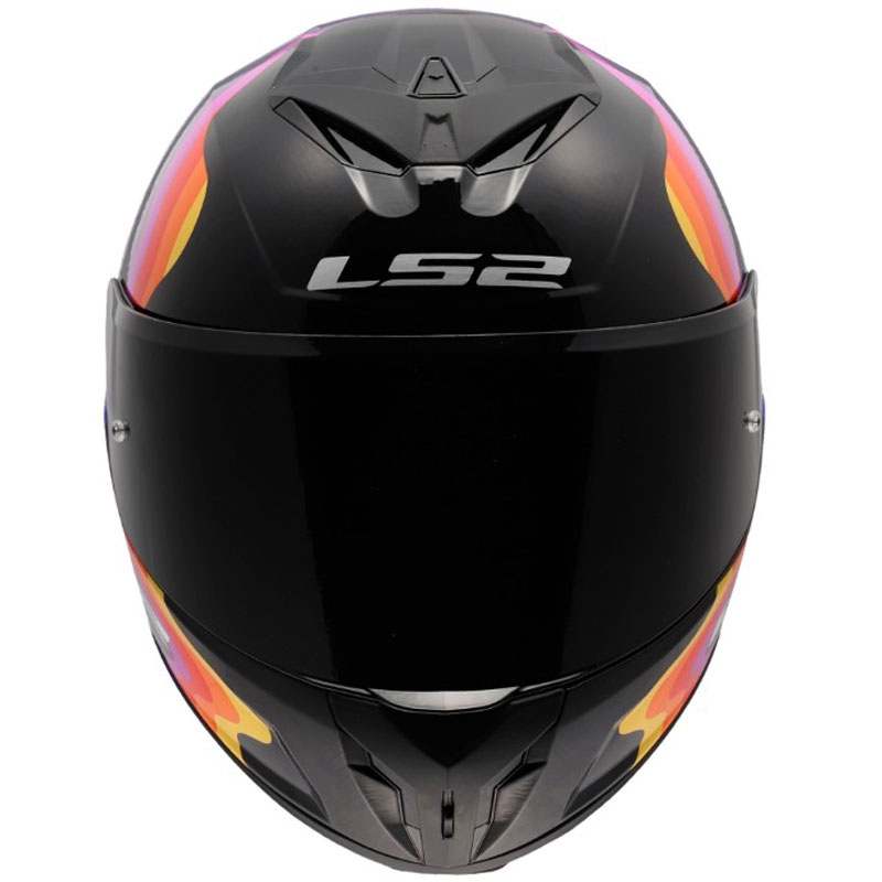 Cască integrală pentru motocicletă LS2 FF820 Rapid III Flow negru lucios-multicolor