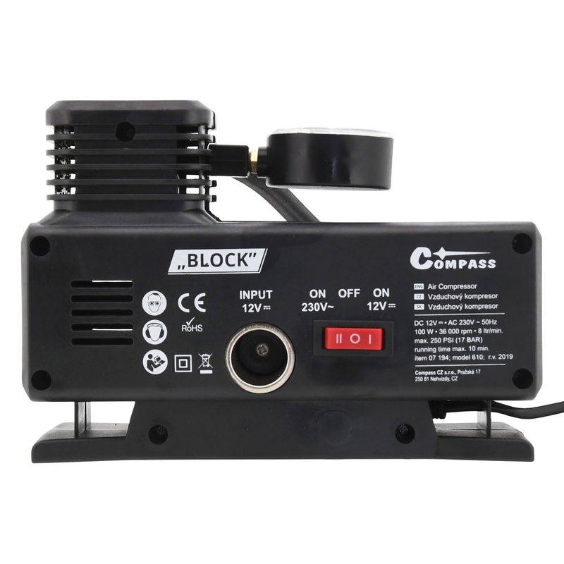 Compresor 12/230V Bloc TÜV/GS