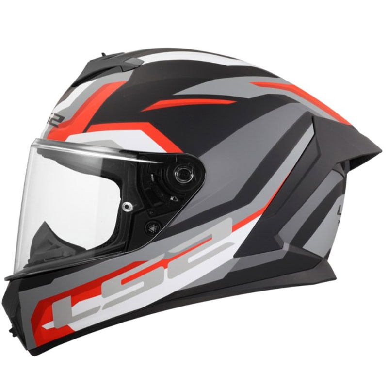 Cască integrală pentru motocicletă LS2 FF820 Rapid III Hyper negru mat-roșu