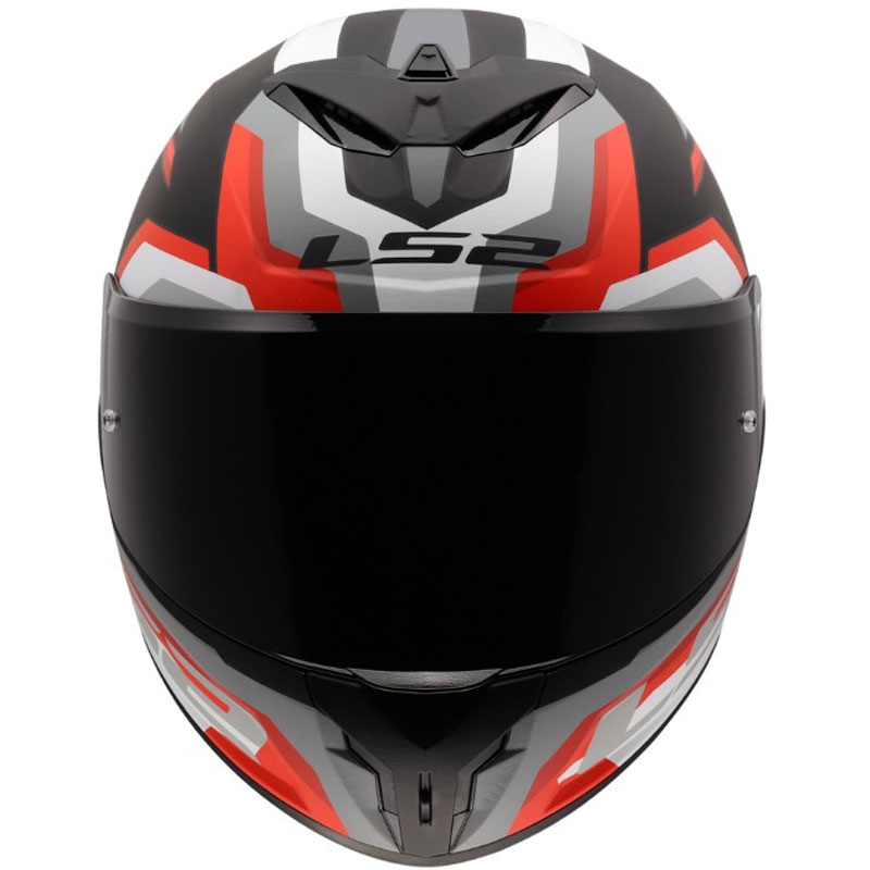 Cască integrală pentru motocicletă LS2 FF820 Rapid III Hyper negru mat-roșu