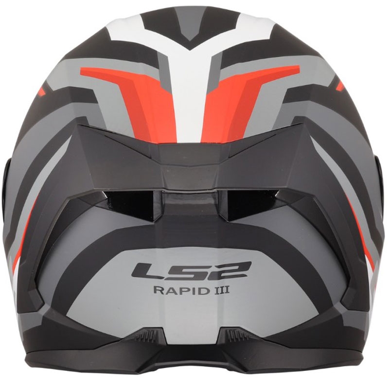 Cască integrală pentru motocicletă LS2 FF820 Rapid III Hyper negru mat-roșu