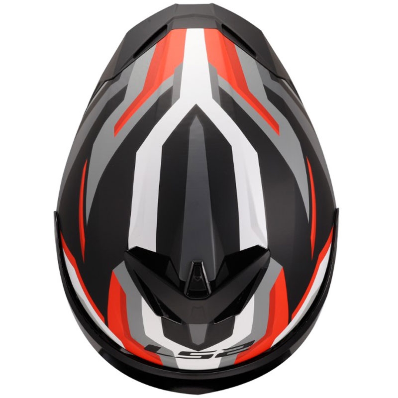 Cască integrală pentru motocicletă LS2 FF820 Rapid III Hyper negru mat-roșu