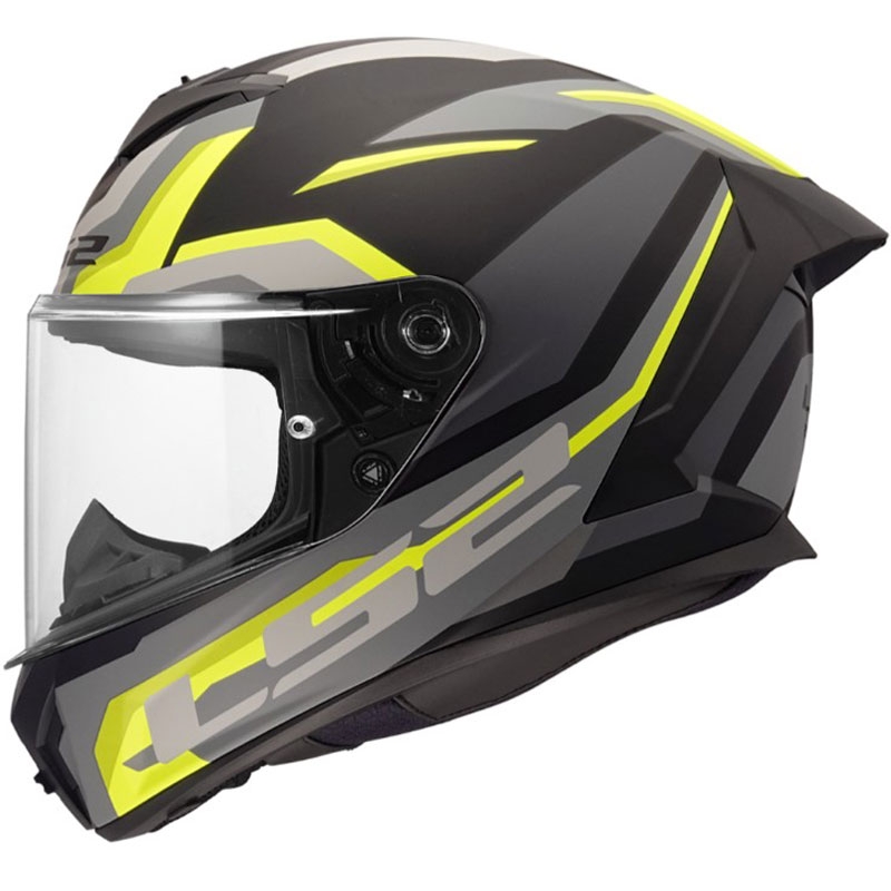 Cască integrală pentru motocicletă LS2 FF820 Rapid III Hyper, negru mat-galben