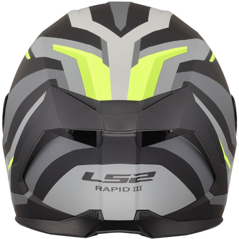 Cască integrală pentru motocicletă LS2 FF820 Rapid III Hyper, negru mat-galben