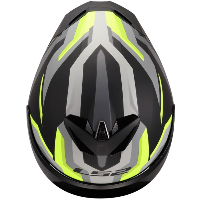 Cască integrală pentru motocicletă LS2 FF820 Rapid III Hyper, negru mat-galben