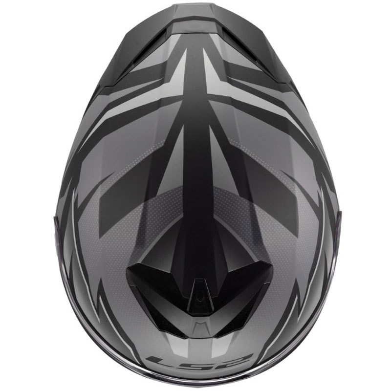 Cască integrală pentru motocicletă LS2 FF820 Rapid III Xtrem negru mat-gri