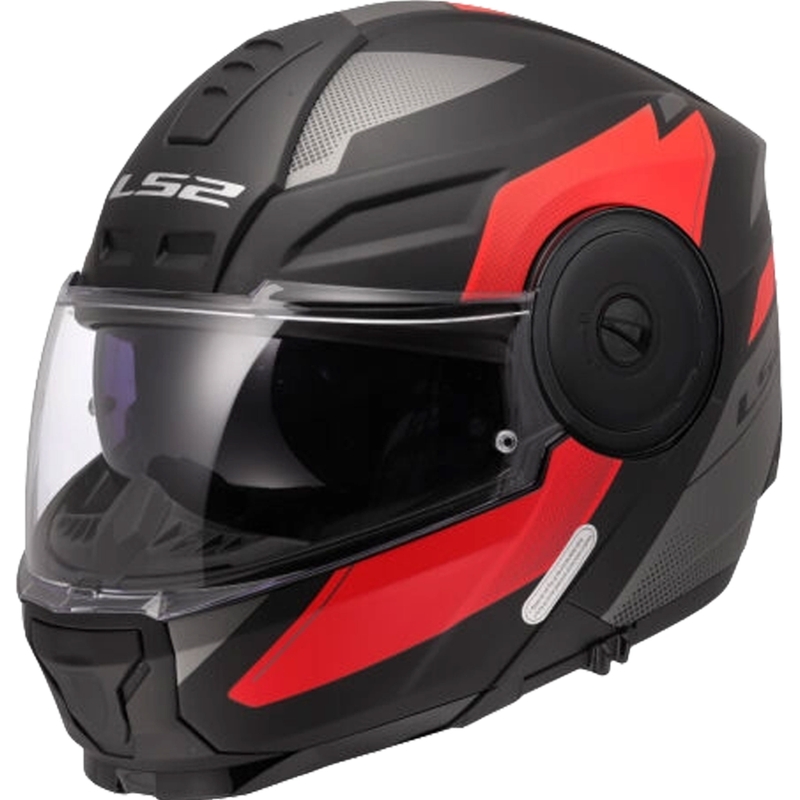Cască de motocicletă pliabilă LS2 FF902 Scope II Duria negru-roșu
