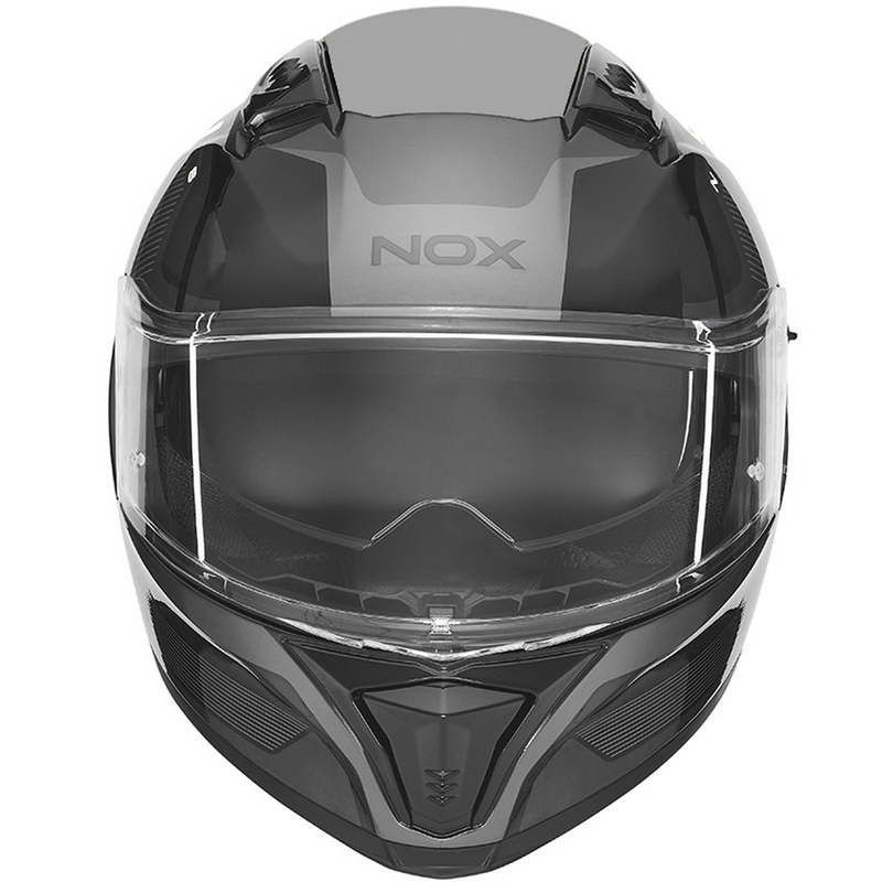 Cască integrală pentru motocicletă NOX N402 Mentor negru-alb