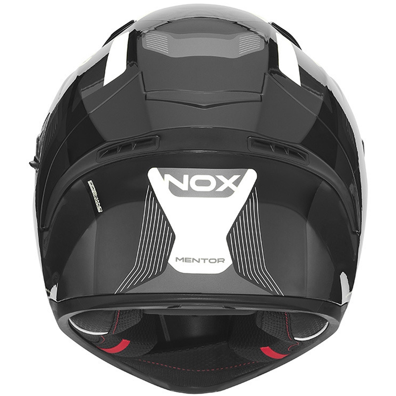 Cască integrală pentru motocicletă NOX N402 Mentor negru-alb