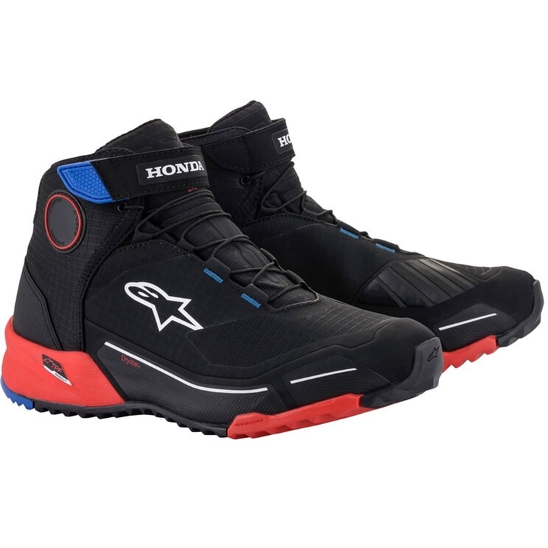 Cizme moto Alpinestars CR-X Drystar Honda Collection negru-rosu-albastru