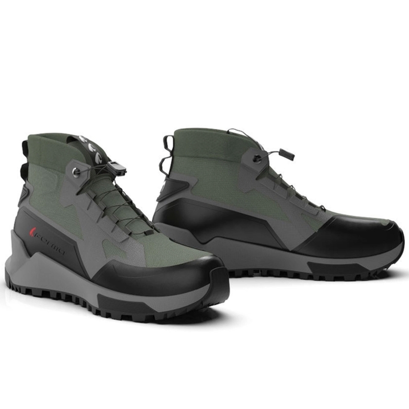 Cizme moto Forma Kumo verde-negru-gri