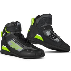 Cizme moto SEVENTY DEGREES SD-BR2 Veloce negru-galben fluo