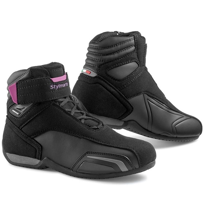 Stylmartin Vector WP Negru și roz pentru femei Stylmartin Vector WP Negru și roz Cizme de motocicletă