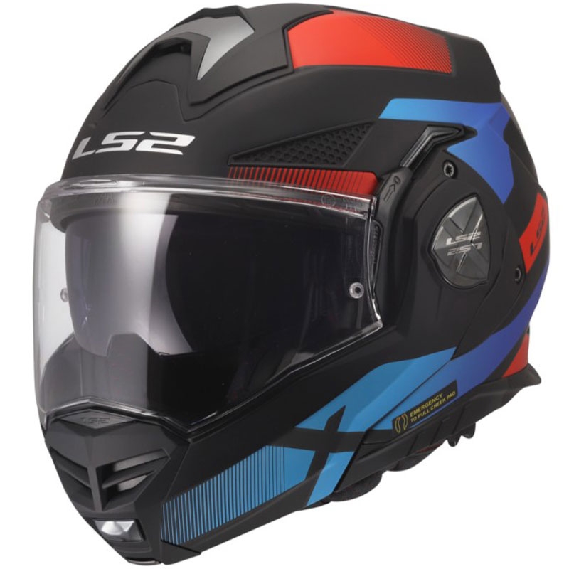 Cască de motocicletă pliabilă LS2 FF901 Advant X Nova negru mat-roșu-albastru
