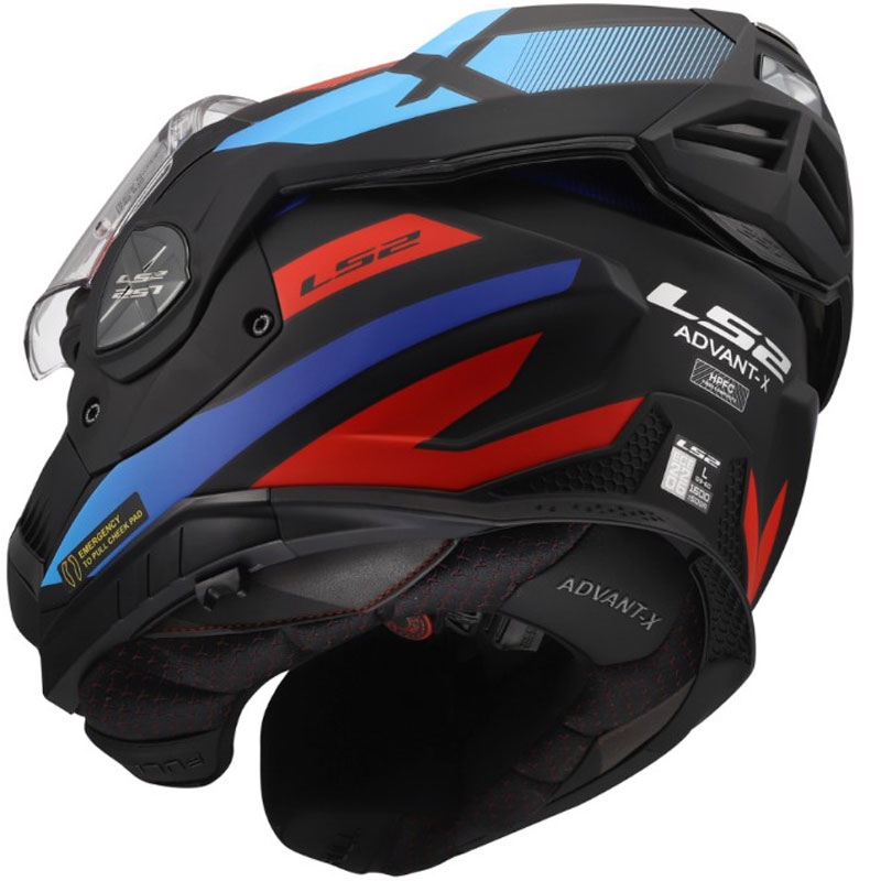 Cască de motocicletă pliabilă LS2 FF901 Advant X Nova negru mat-roșu-albastru