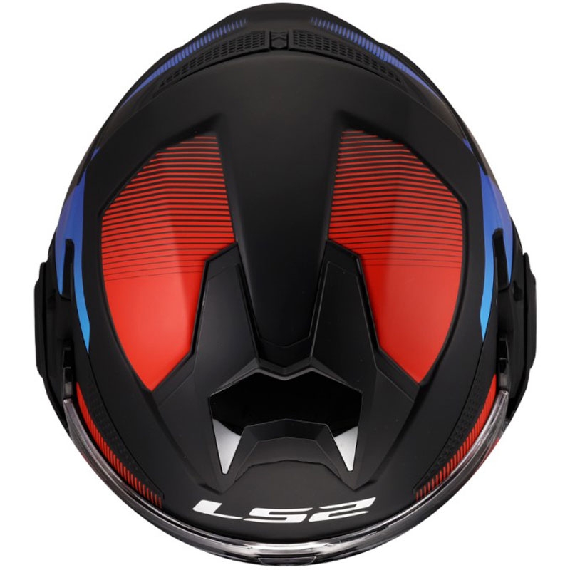Cască de motocicletă pliabilă LS2 FF901 Advant X Nova negru mat-roșu-albastru
