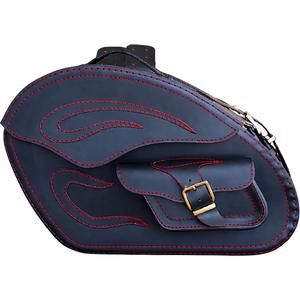 Genți de motocicletă din piele RSA S266A negru-roșu