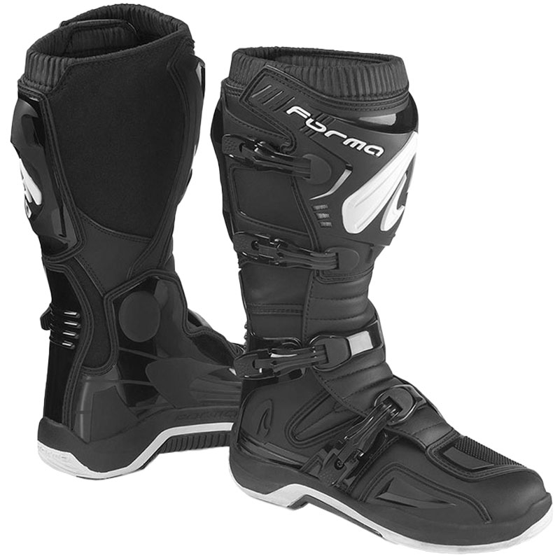 Ghete de motocicletă Forma Traction negre